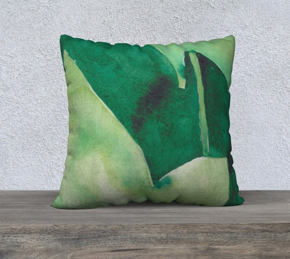 Wild Cucumber, floor pillow, decorative pillow cover, modern decor, watercolour