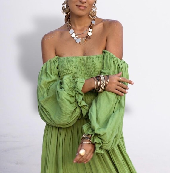 Bohemian off Shoulder Dress | Ethereal Sage Green | Plus Size Rustic Maxi | Isabella - Etsy Israel Bohemian off Shoulder Dress | Ethereal Sage Green | Plus Size Rustic Maxi | Isabella - Etsy Israel