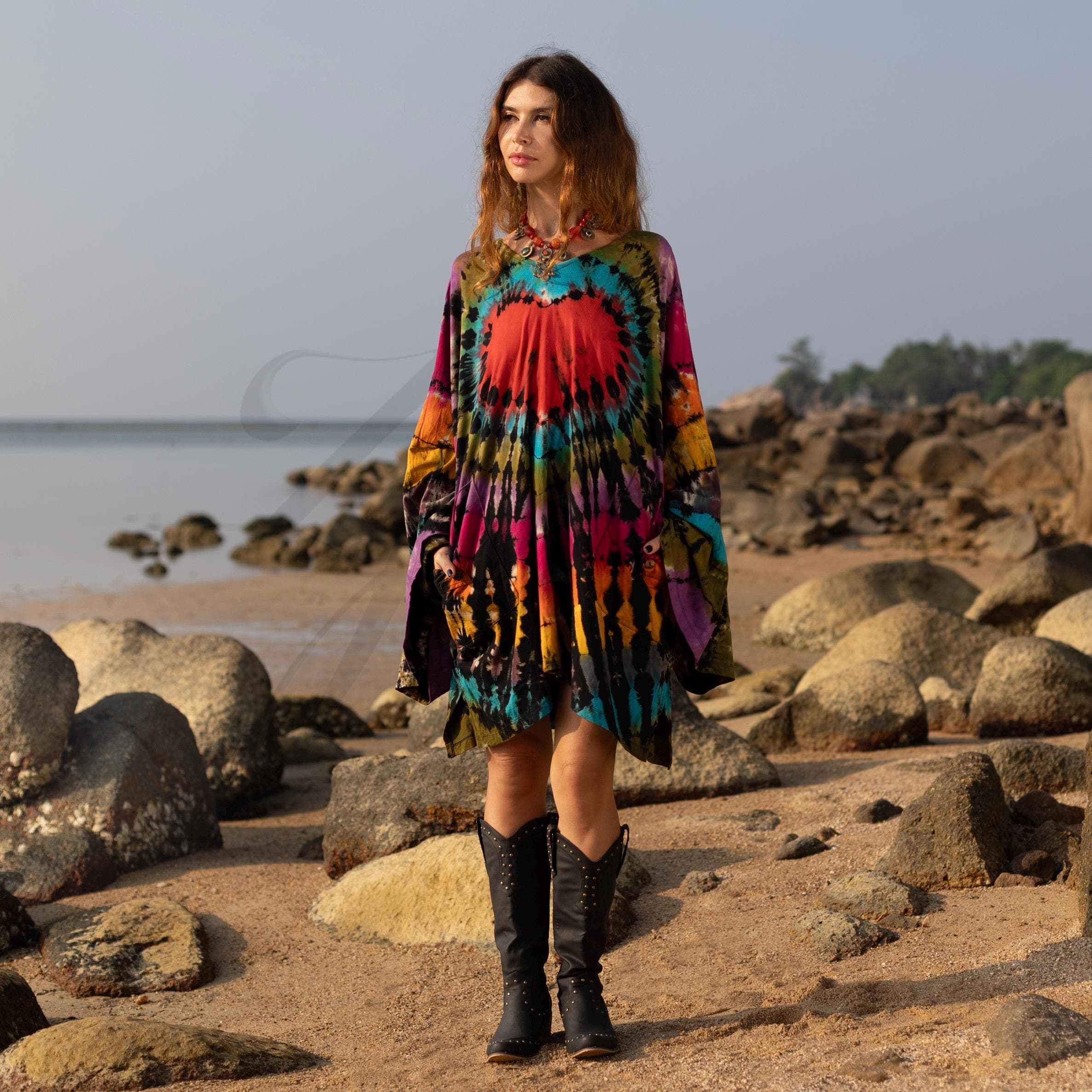 Tie Dye Mini Dress - Etsy