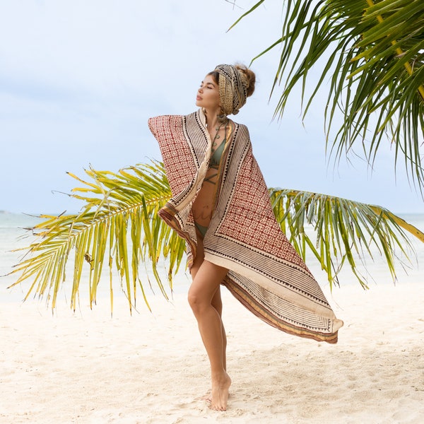 Bichi Schal Sarong Strand vertuschen Haar Schal Pareo Kopftuch Elegante Baumwolle Voile Besonderes Geschenk Neue Mode Sommer Besonderes Geschenk