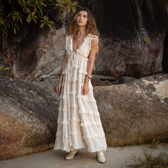 white halter dress MARA DRESS