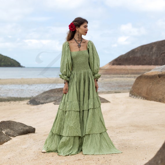 isabella boho dresses Isabella Lace Bohemian Wedding Dress