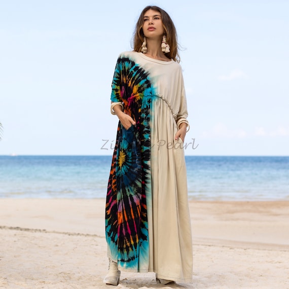 tie dye jersey maxi dress Spiral Tie Dye Jersey Dress by Proenza Schouler White Label