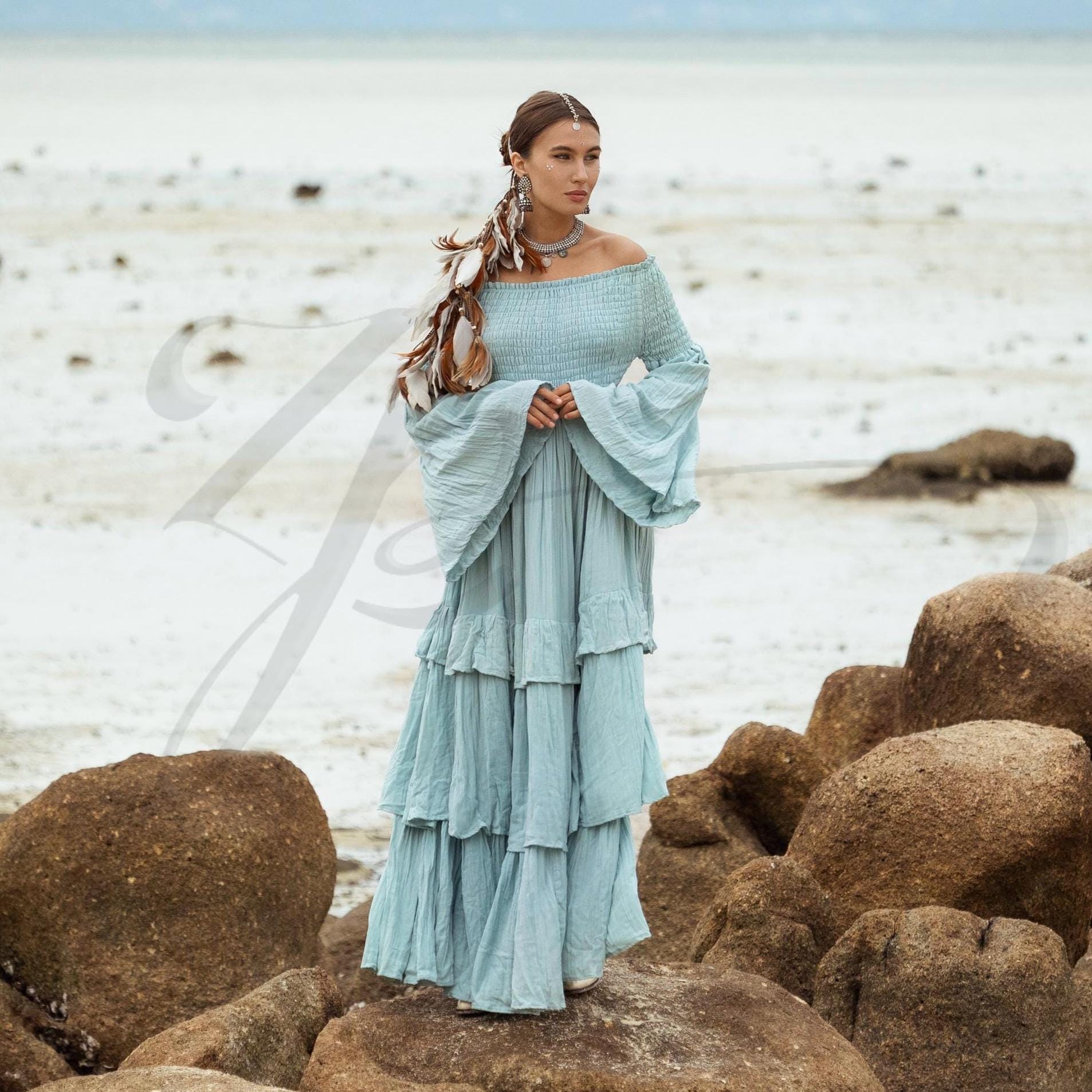 Seafoam Maxi Dress - Etsy