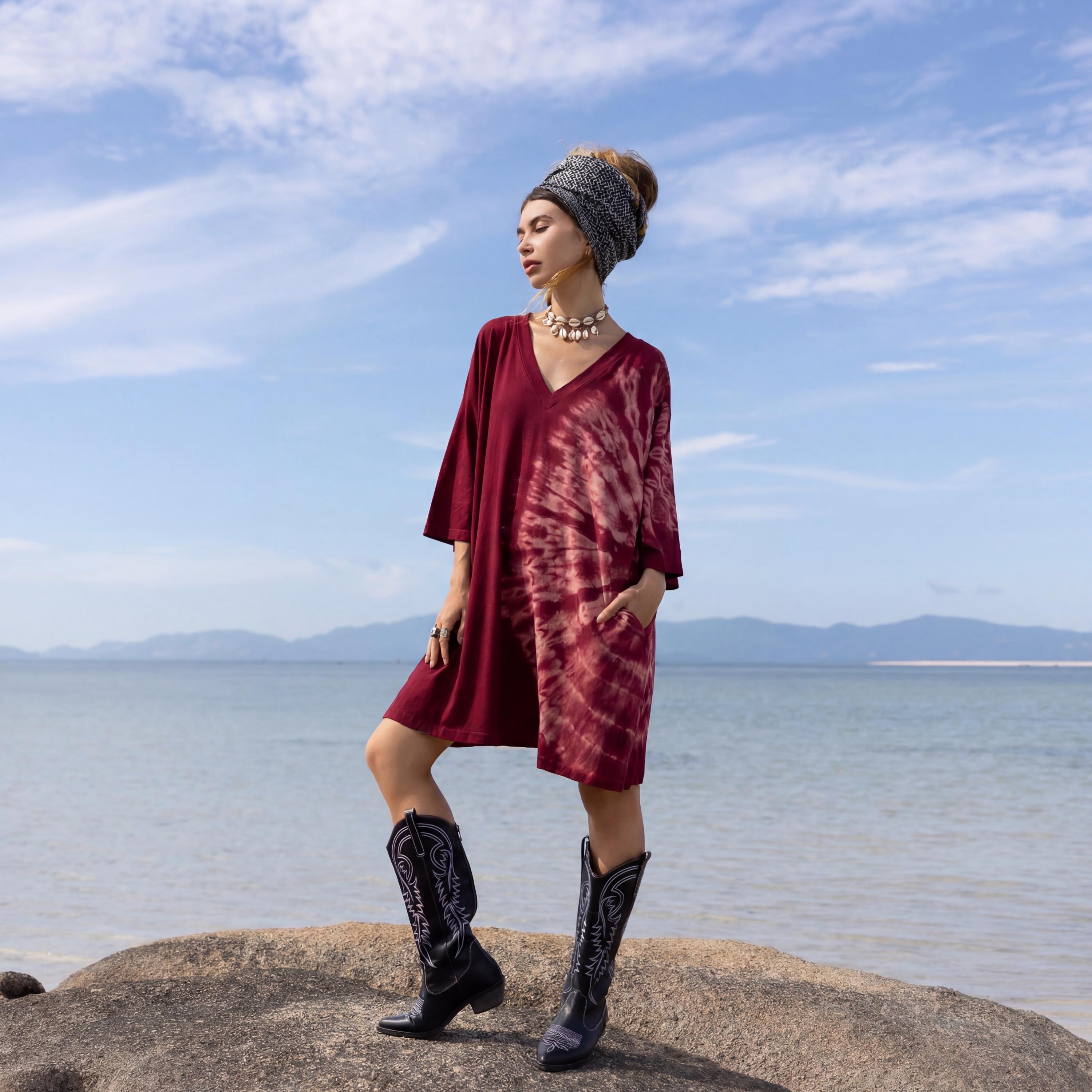 Burgundy Dress Plus Size - Etsy