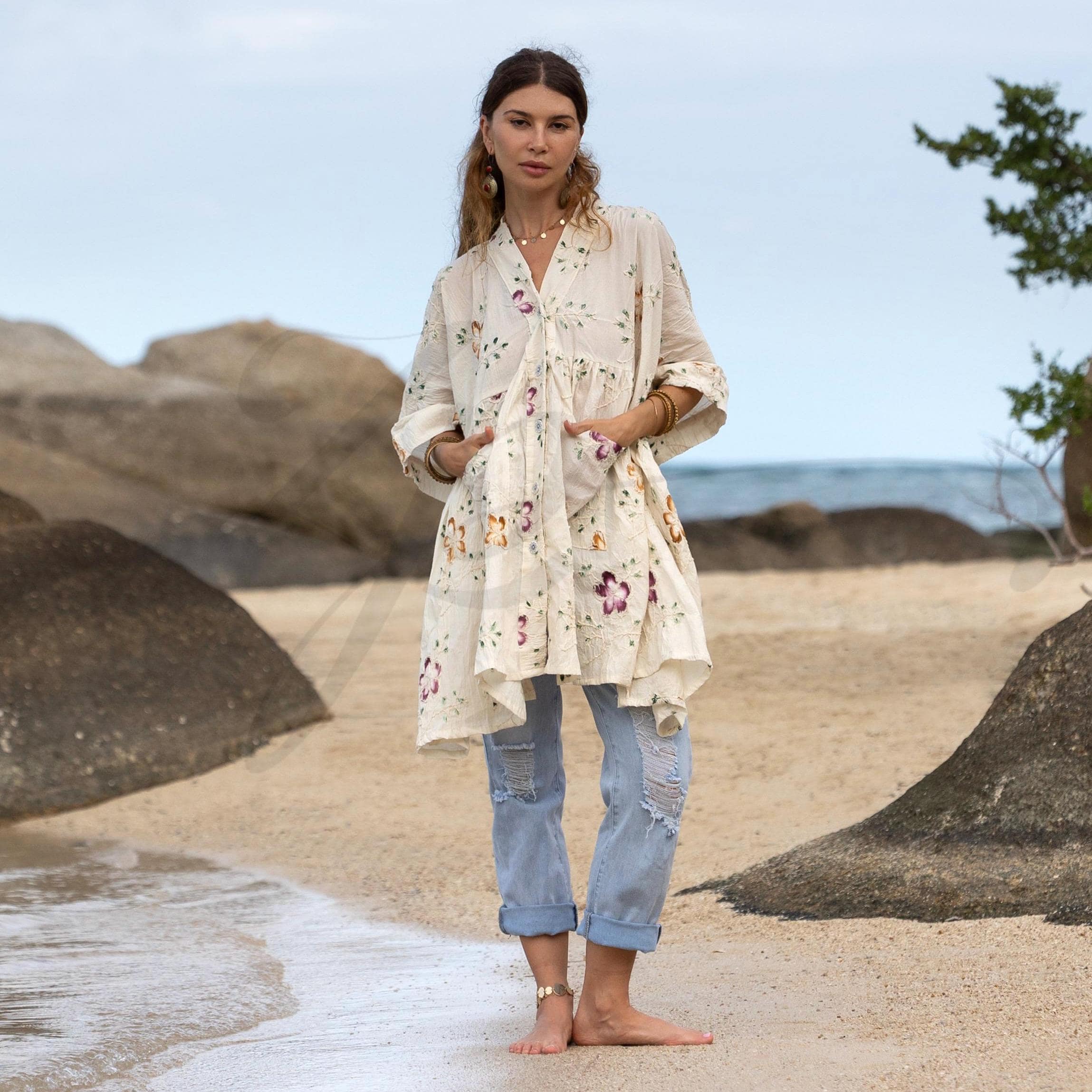 Cheap flowy boho tops 2026 Boho Tops Flowy Etsy