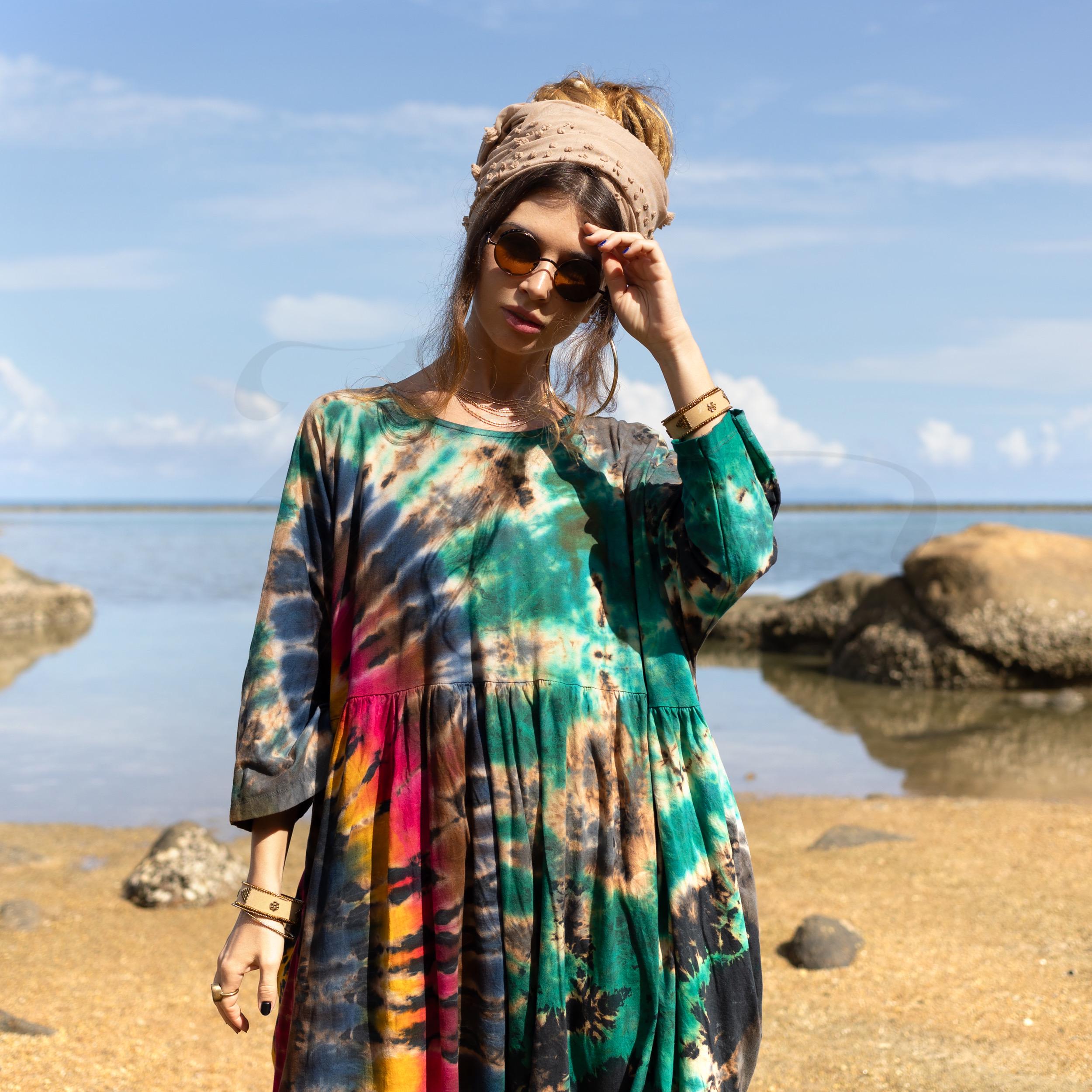 Plus Size Tie-dye Jumpsuit: Jungle Twilight Boho Romper - Sadie - Etsy