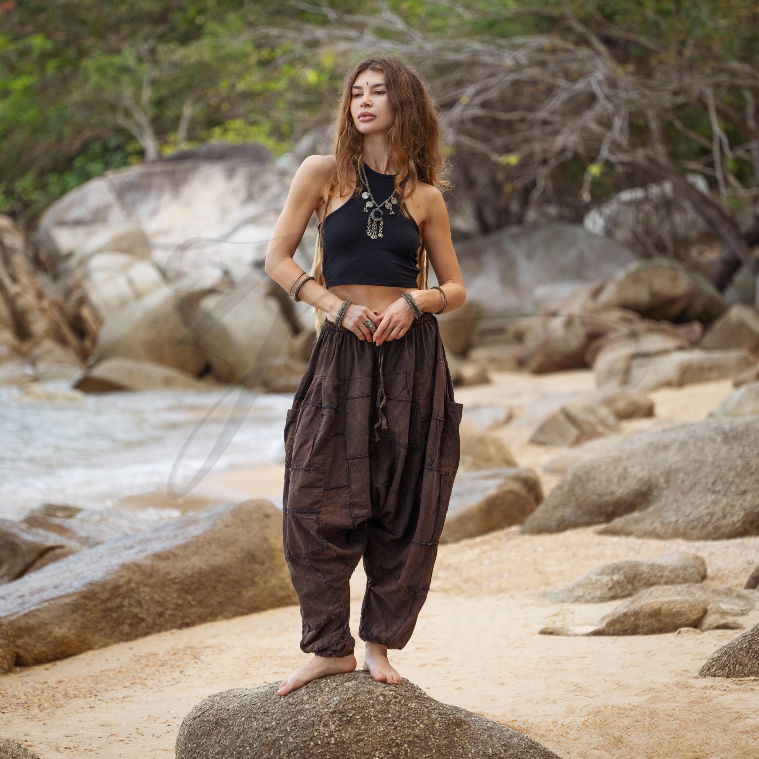 Japanese Style Black Pants - Etsy