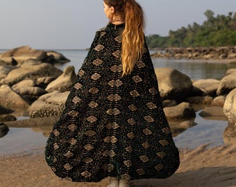 Plus Size Velvet Kimono Duster: Embroidered Boho Festival Coat