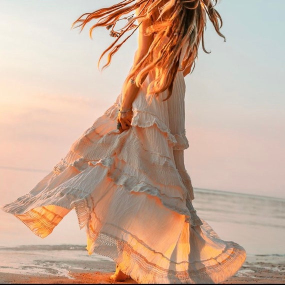 Romantic beach dresses on sale