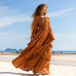 maxi burnt orange maternity dress Maternity Dress Burnt Orange