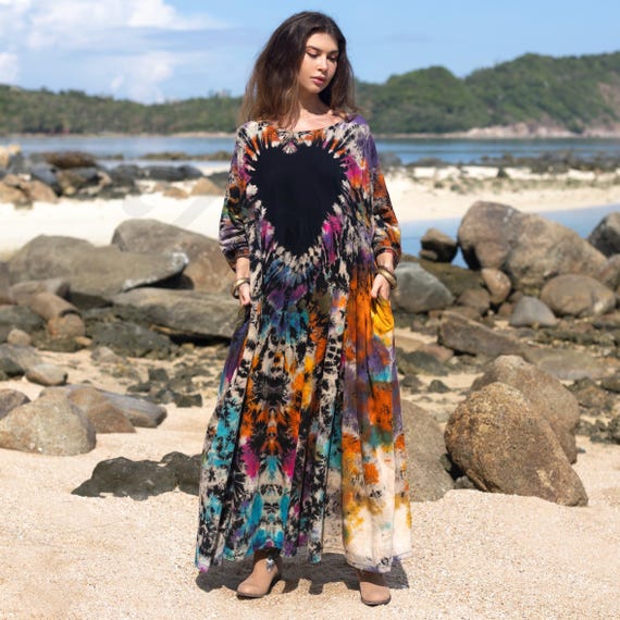 Vestido Hippie Vestidos Tie Dye Por Mayor ▷ Vestido Hippie Tie
