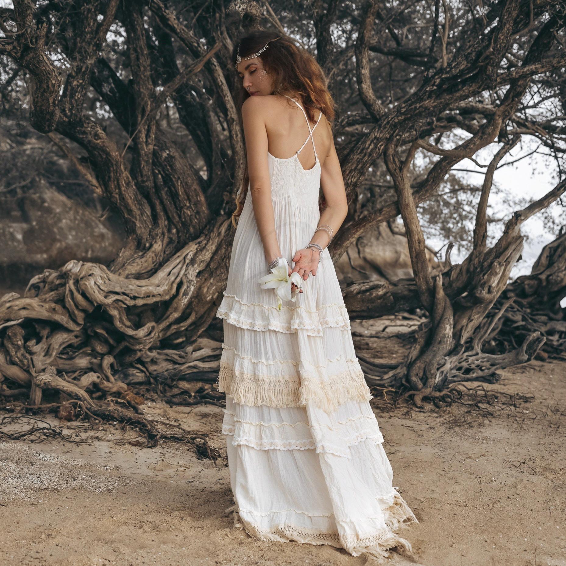 Lace Tiered Maxi Dress: Boho Chic Raw Cotton Sleeveless Dress - Lacey - Etsy Lace Tiered Maxi Dress: Boho Chic Raw Cotton Sleeveless Dress - Lacey - Etsy