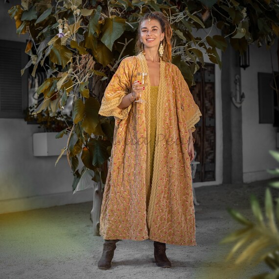 Plus size velvet duster coat deals