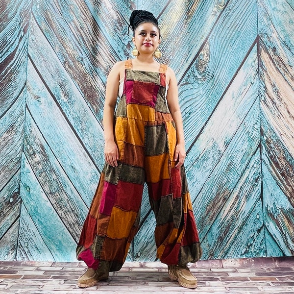 Patchwork Overalls Etsy