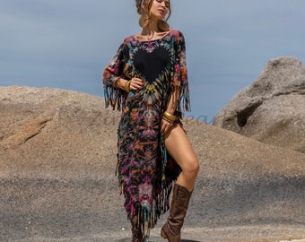 Indulge Your Inner Free-Spirit with Zinnia Pearl's Handmade Tie Dye Dress- Arlo A Bold and Beautiful Way to Express Your Authentic Self