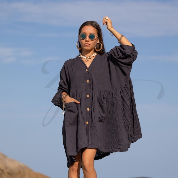 white christmas dresses Marigot Bay Palm Tree Cotton Dress main image 0