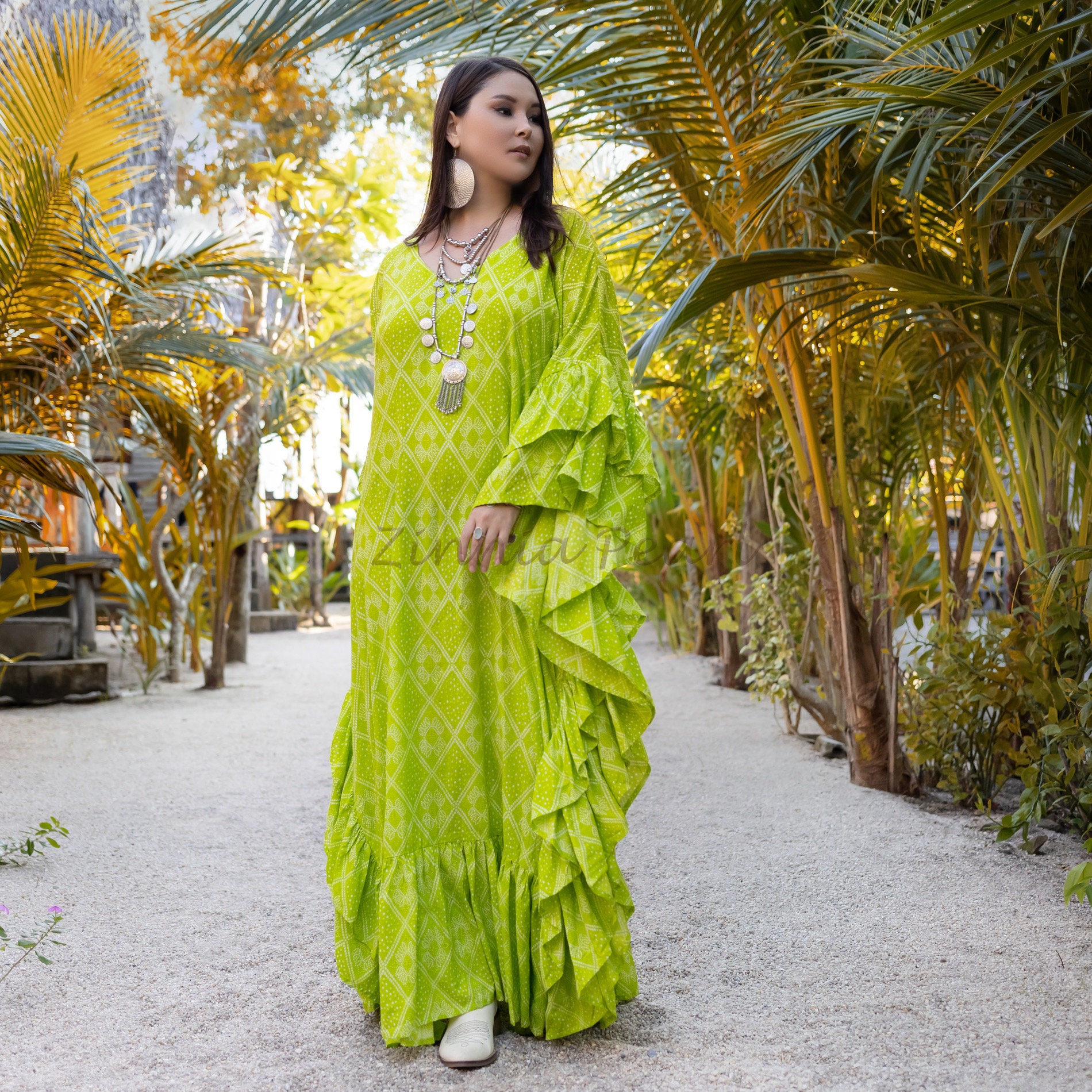 green emerald velvet dress JL Luxe Midi Dress main image 1