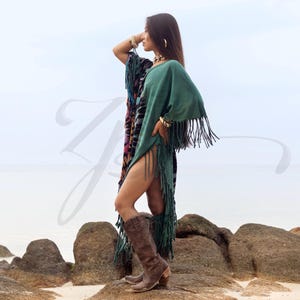 Boho Women’s Plus Size Tie Dye Two Pocket Caftan Stonewashed Patio House Sundress