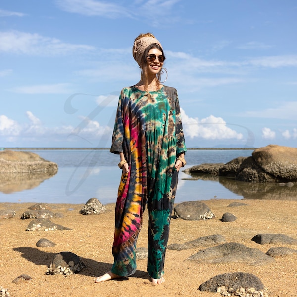Tie Dye Boho Jumpsuit