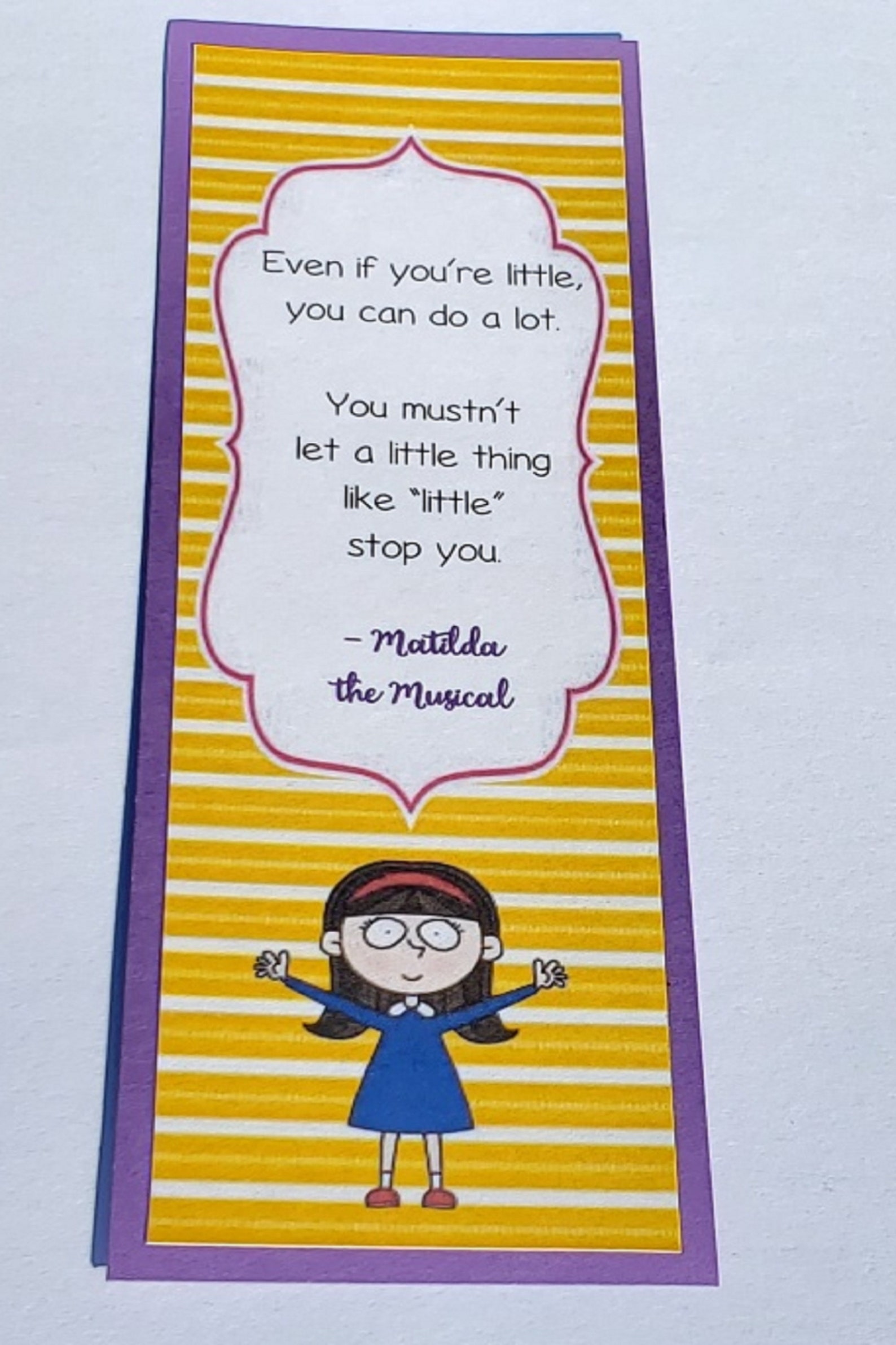 Matilda Birthday Bookmarks Great Matilda Party Favors Etsy