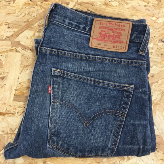 Pre-worn Original Riveted Levi's 507 Boot Cut Jeans - Etsy