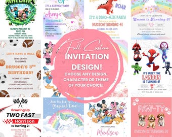 Custom Party Invitation: Made to Order Digital Design (Digital Download)