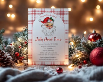 Jolly Good Time Christmas Party Invitation (Digital Invite)