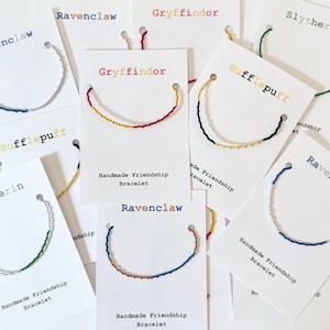 Magical House Friendship Bracelet - stocking stuffer, party favor, classroom, student, read, librarian, universal, wizarding world, HP