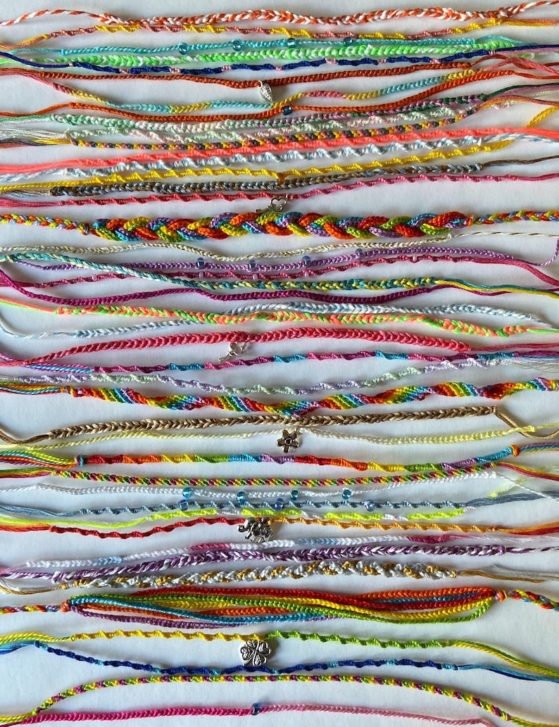 Bulk Friendship Bracelets, Quantity of 20 — Mystery Bag, Chosen at ...