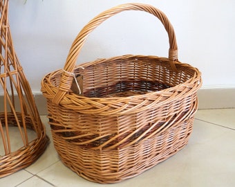 shopping basket,shopping bag, wicker shopping basket,wicker ecological, shopping bag,handmade bag,natural basket, gift for her