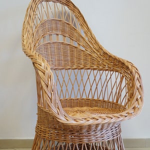 Wicker Pod Chair Etsy
