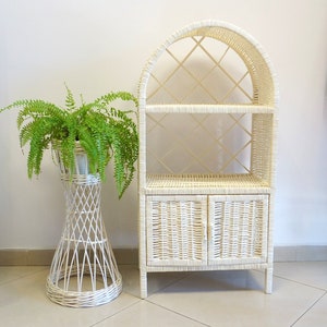 Handmade Natural Wicker Cabinet – 100 cm Storage Cupboard – Boho & Eco-Friendly Home Organizer