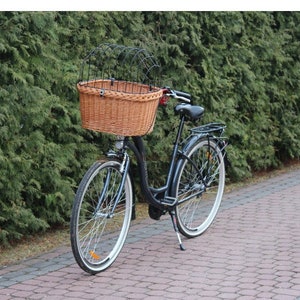 wicker basket bicycle LARGE cat dog transporter handmade carrier basket pet transporter LARGE
