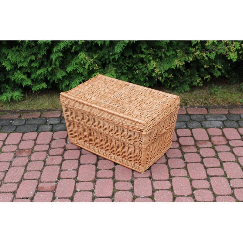 Trunk mimbre 70cm natural mimbre banco mimbre sofá de | Etsy