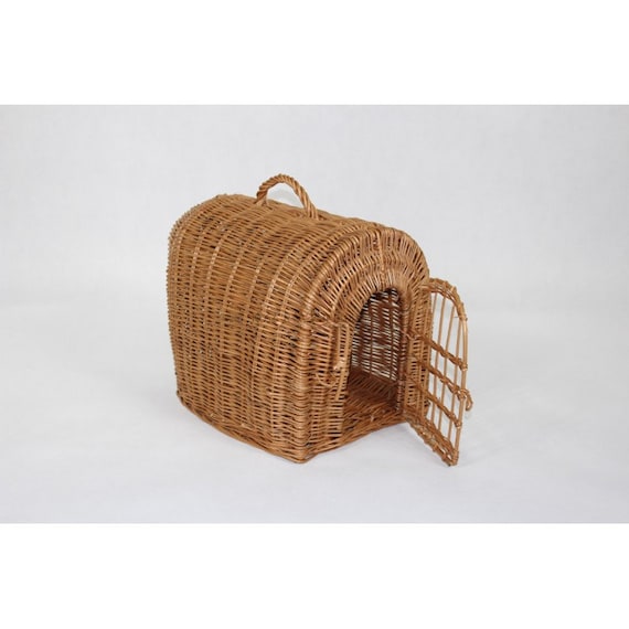 wicker pet basket