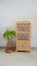 cupboard wicker chest cabinet shelf furniture rattan wicker box trunk basket MEDIUM
