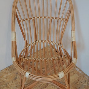 chaise en osier, fauteuil chaise en osier confortable, cadeau chaise écologique, fauteuil roulant naturel respectueux de l'environnement image 8