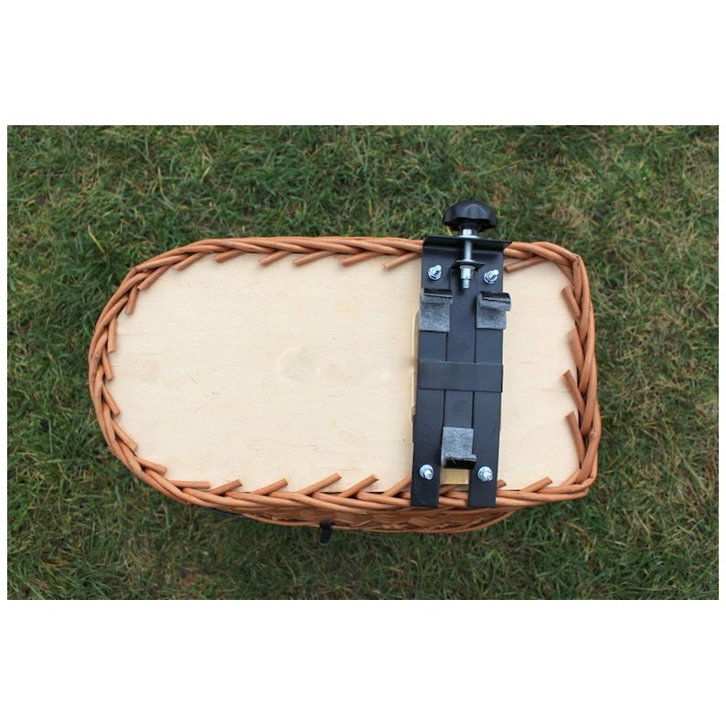 Wicker basket bicycle carrier cat dog transporter handmade Etsy