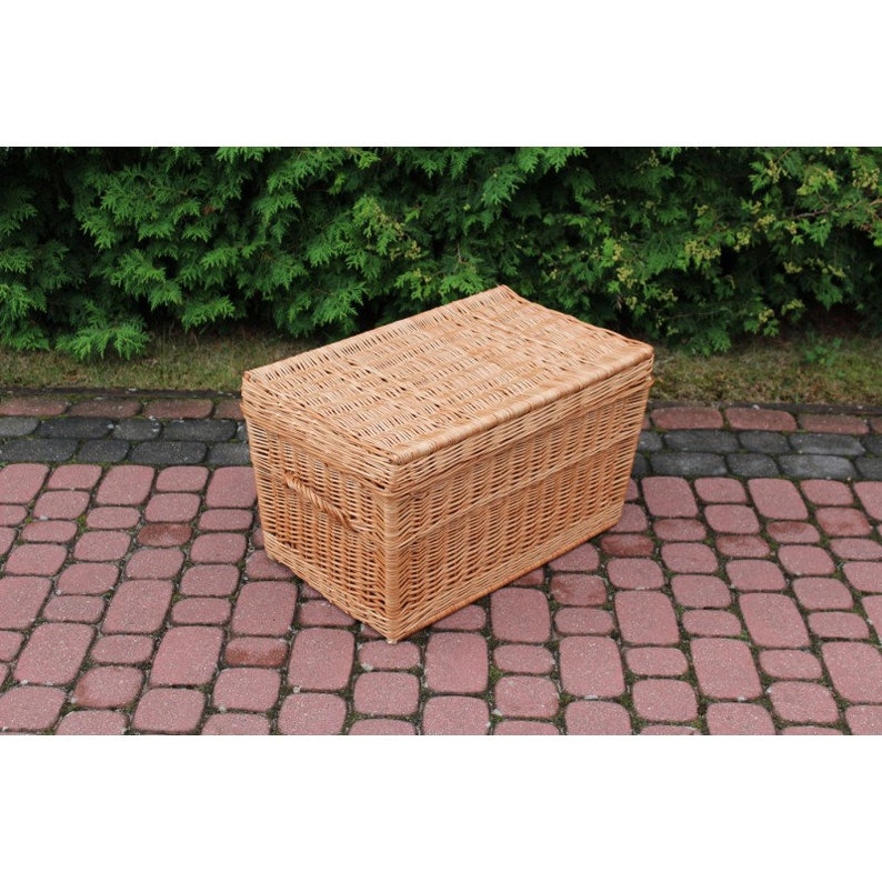 trunk wicker 70cm natural wicker bench wicker sofa storage trunk closet cubby basket family home basket container rattan vicker