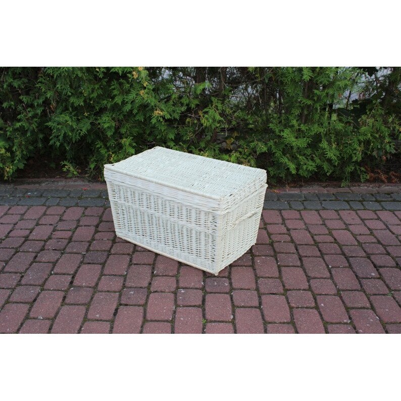 white trunk wicker 70cm bench wicker sofa storage trunk closet cubby basket family home basket container rattan vicker