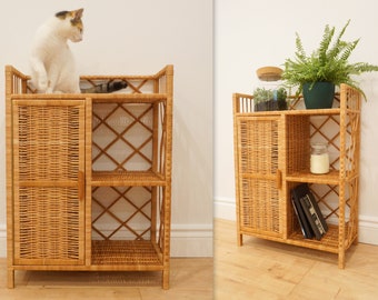 storage shelf wicker, natural ecological cabinet, wicker natural cupboard shelf, handmade ecological storage cabinet,