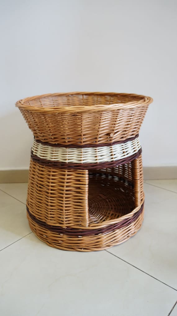 Osier Maison De Chat Maison De Chat Chat Panier Rond Panier En Etsy Osier Maison De Chat Maison De Chat Chat Panier Rond Panier En Etsy