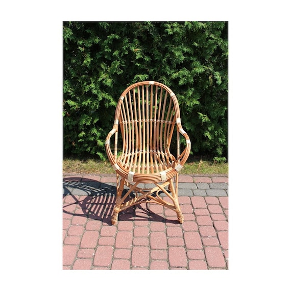 Chair Armchair Comfortable Wicker Chair Ecological Chair With Etsy