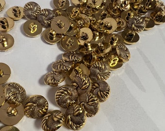 gouden knopen kleine gouden schachtknopen set 140 stuks kleine knopen