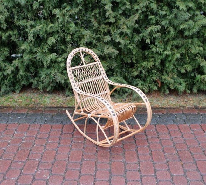 childs wicker rocking chair