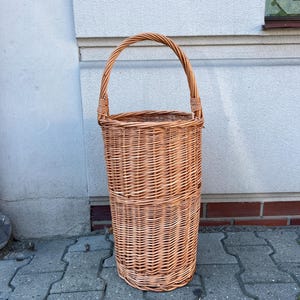 Umbrella Stand – Natural Cane Holder – Rustic Entryway Organizer – Handmade in Poland – No Assembly – Gift for Home Lovers