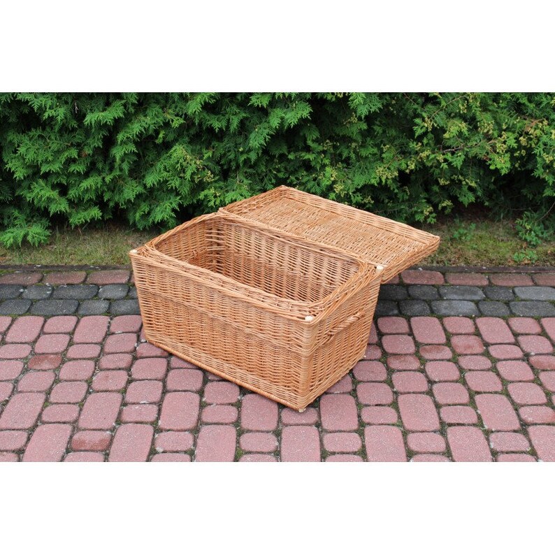 trunk wicker 70cm natural wicker bench wicker sofa storage trunk closet cubby basket family home basket container rattan vicker