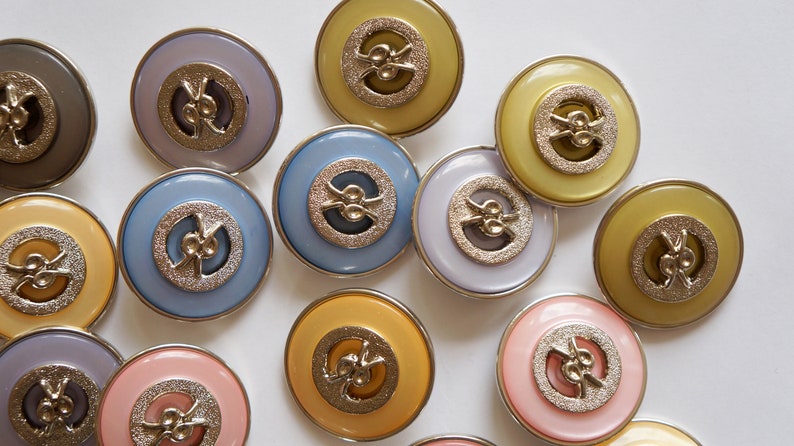 shank buttons mix creative elegant multicolor MEDIUM pastels 50 pieces buttons for decoration to sew sweet cute buttons mix