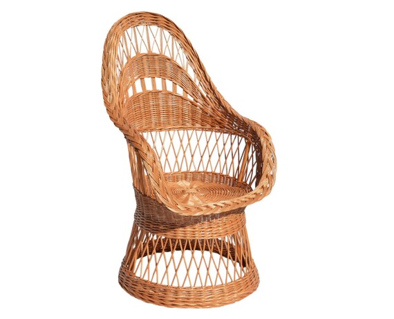 Chair Armchair Comfortable Wicker Chair Ecological Chair With Etsy